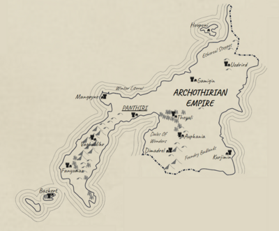 Map of Archothirian Dominions.
