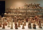 Ancient Moellia Early Neolithic sandstone figurines from Tento, 11700-8000 BC
