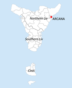 Location within Livana