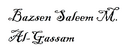 Signature, Saying Bazsen Saleem M. Al-Gassam