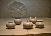 Monochrome bowls from Asteria. Early Neolithic period (11700-8000 BC), Archaeological Museum of Rouketa