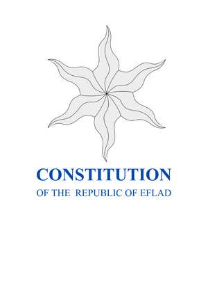 Cover of an issuing of the Constitution