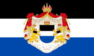 Flag of Weisserstein with Coat of Arms.png