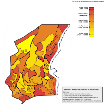 Map of Nasphilitae Regions By Median Income Showcasing Regional Disparity